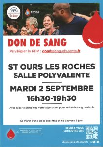 Don du sang.
