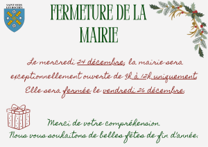 Fermeture de la mairie